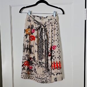 Vineet Bahl (Anthropologie) Embroidered Skirt